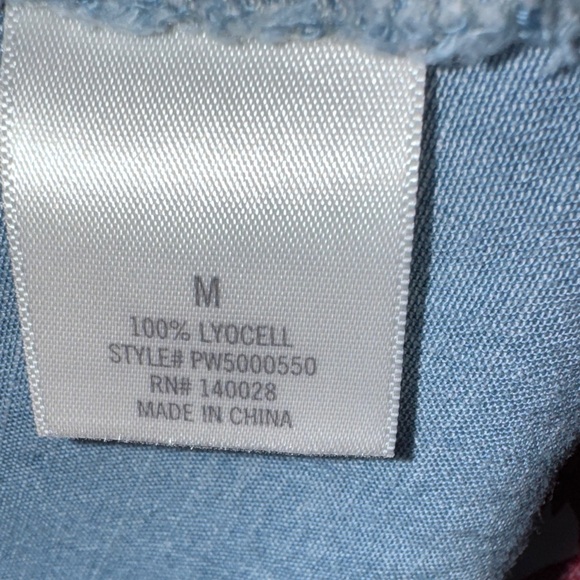 Blue Denim Wrap Dress - Picture 6 of 10